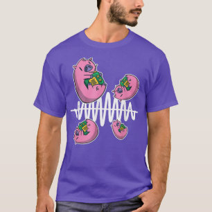 Pig Fly Around Frequency Waves Ham Radio Operator  T-Shirt