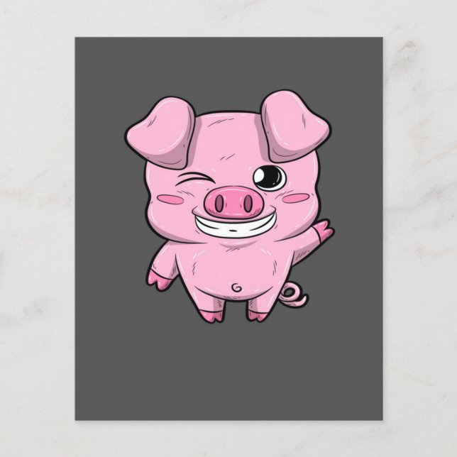 Pig Flyers | Pink Pig | Marketing For Pig Lover (Front)