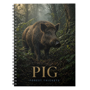 Pig Forest Thickets Wildlife ANIMAL Notebook