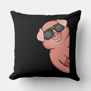 Pig Gift For Pig Lovers Women Pigs Swine Pig Throw Pillow