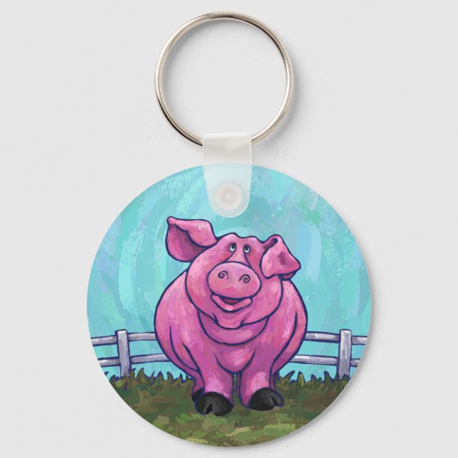Pig Gifts & Accessories Keychain (Front)