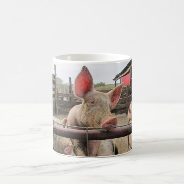 Pig Greeting Coffee Mug (Center)