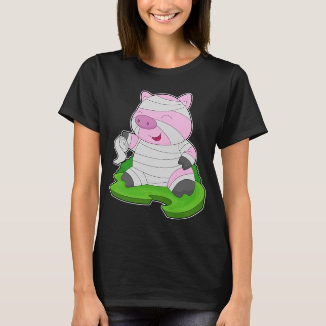 Pig Halloween Mommy T-Shirt (Front)