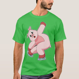 Pig Ice skating Ice skates 1 T-Shirt