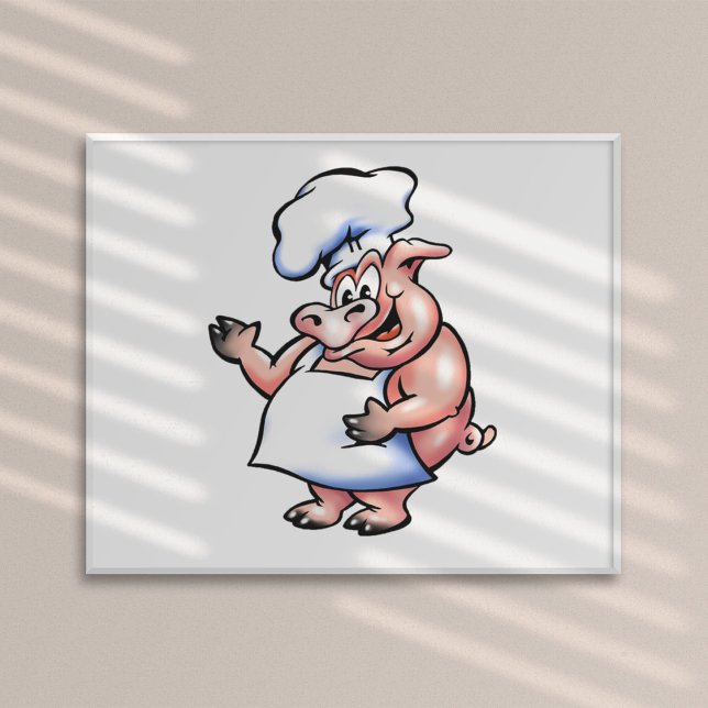 Pig In An Apron Poster (Creator Uploaded)