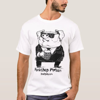 Pig in Black T-Shirt