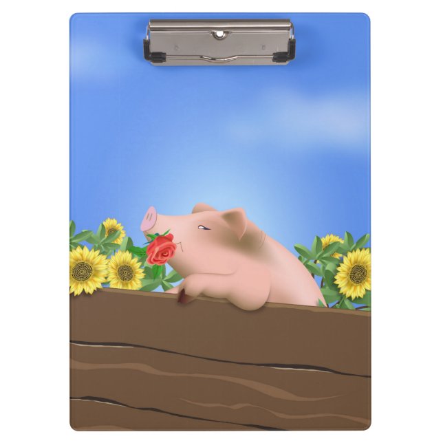 Pig in Pan Clipboard (Front)