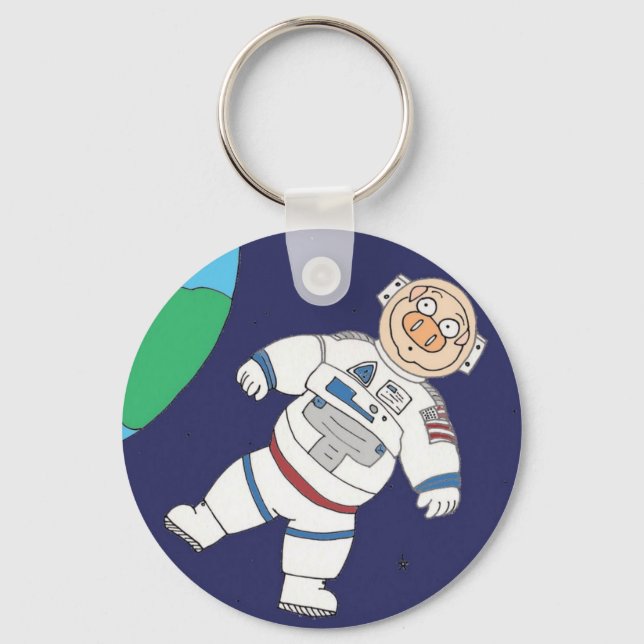 Pig In Space Keychain (Front)