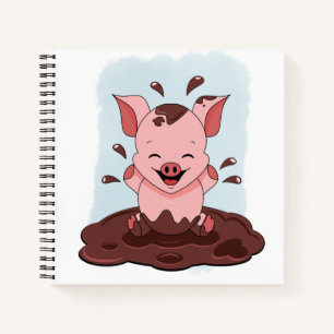 Pig In The Mud Notebook