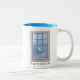 Pig is Flying-Window of Opportunity Two-Tone Coffee Mug