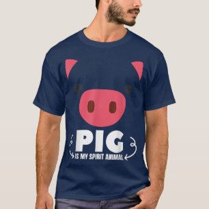 Pig Is My Spirit Animal Funny Pigs Lover Boys Girl T-Shirt