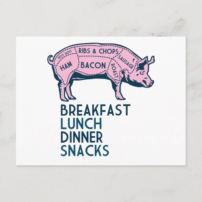 Pig, It's All Good! Postcard (Front)