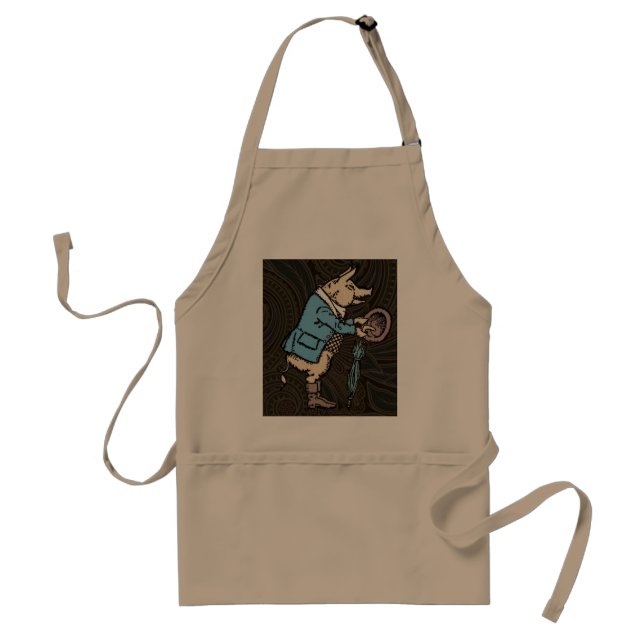 Pig Jacket Piggy Cute Formal Antique Standard Apron (Front)