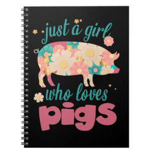 Pig Just A Girl Who Loves Pigs 202 Copy cattle Notebook
