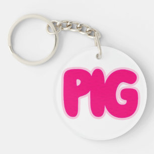 Pig Keychain