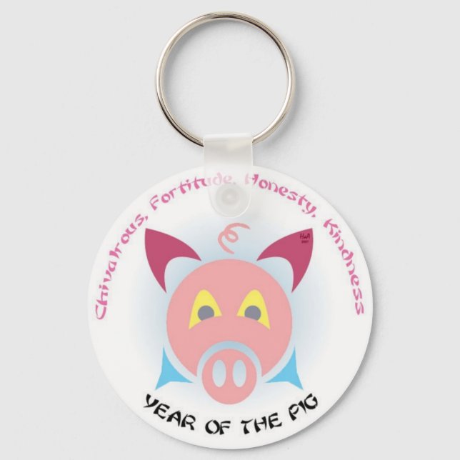 Pig Keys Keychain (Front)