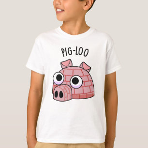 Pig-loo Funny Igloo Pun T-Shirt