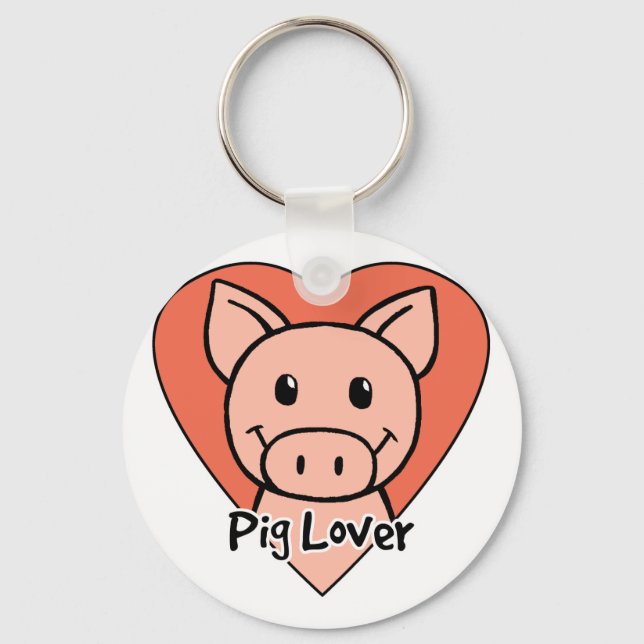 Pig Lover Keychain (Front)