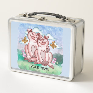 Pig Lovers   Metal Lunch Box