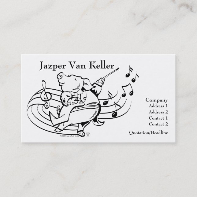 Pig Maestro Business Card (Front)