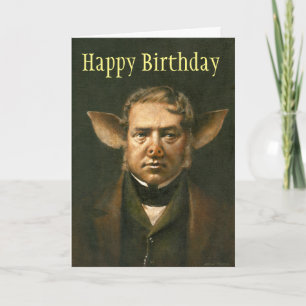Pig Man Birthday Card