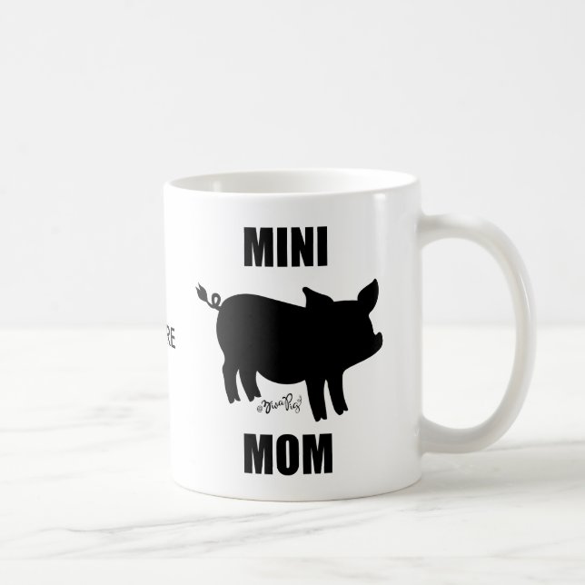 Pig Mom Coffee Mug by @ZivaPig (Right)