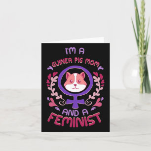Pig Mom Gifts Feminist Rage Feminism Card