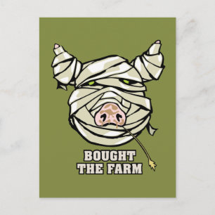 Pig Mummy Postcard