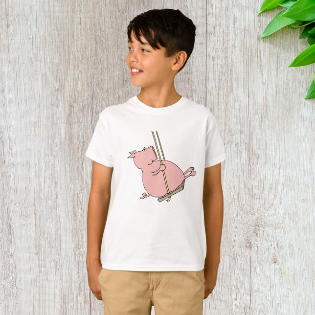Pig On A Swing T-Shirt (Creator Uploaded)