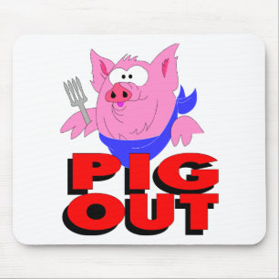 pig out mouse pad