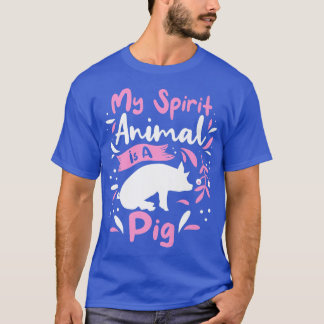 Pig Outfit For Cute Pig Lovers Apparel Women Girls T-Shirt
