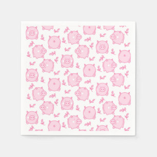 Pig Paper Napkins, Farm Animal Party Supplies Napkin