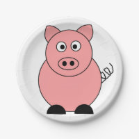 Pig Paper Plate