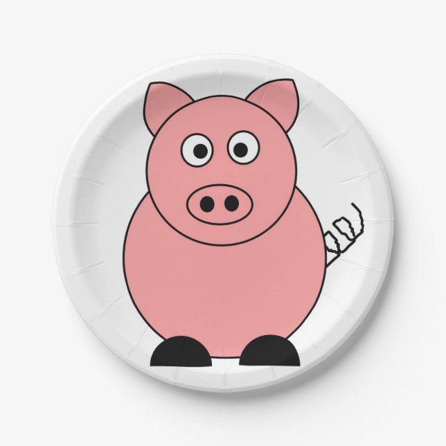 Pig Paper Plate (Front)