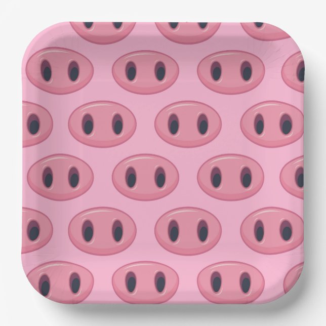 Pig  paper plate (Front)