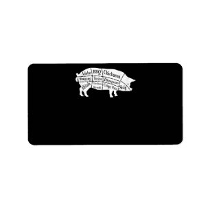 Pig Parts Food BBQ Pinoy Adobo Lovers Gift Label