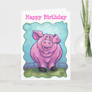 Pig Party Center Card