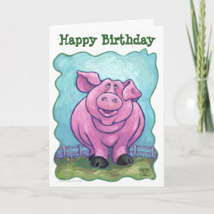 Pig Party Centre Card