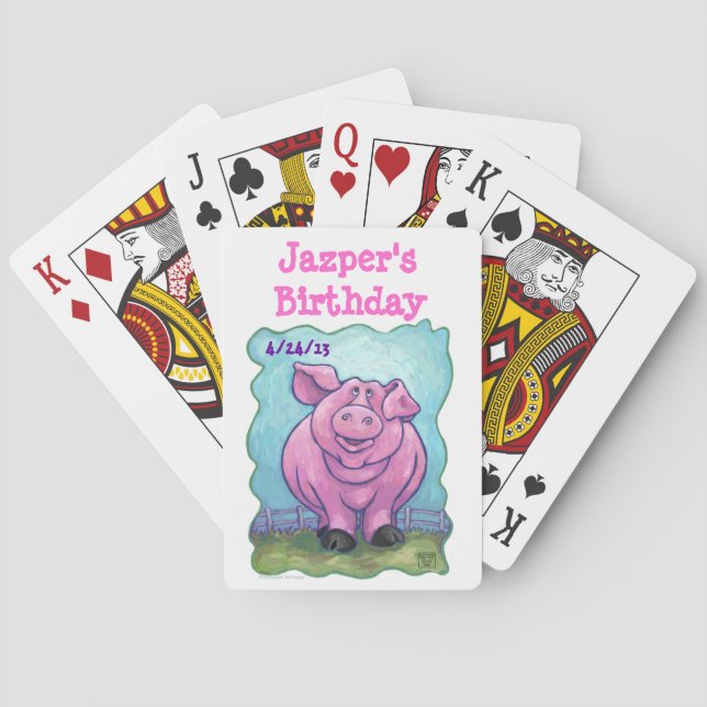 Pig Party Centre Playing Cards (Back)