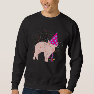 Pig Partying - Animals Having a Party Sweatshirt