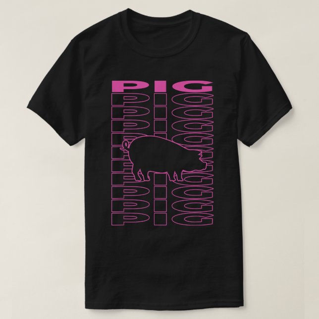 Pig Pastel Aesthetic  T-Shirt (Design Front)