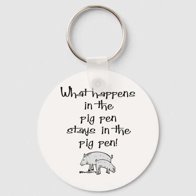 Pig Pen Keychain (Front)