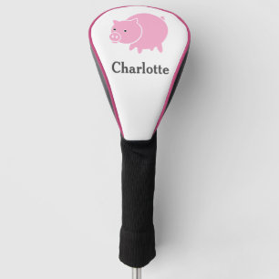 Pig Piglet Farm Animal Hog Cartoon Golf Head Cover