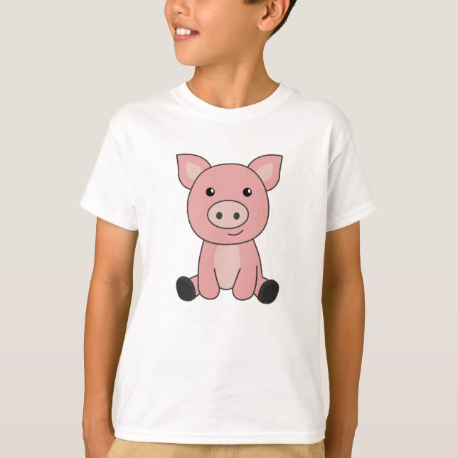Pig Piglet Piglet Mud Puddle Mud T-Shirt (Front)