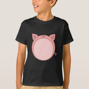 Pig Piglet Piglet Pink Funny Spherical T-Shirt