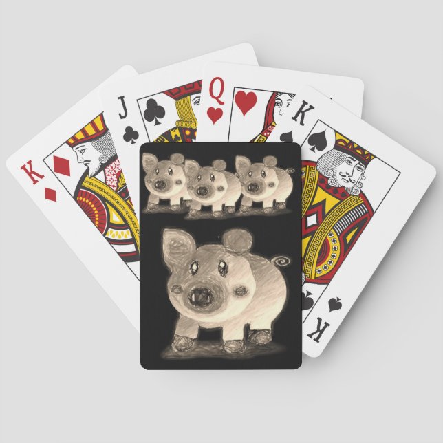 Pig Playing Card Deck (Back)