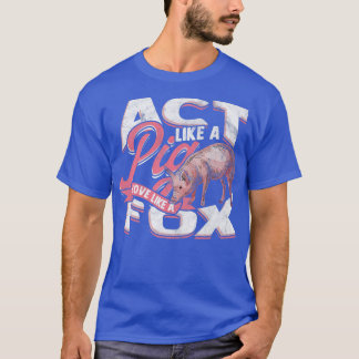 Pig Pork Piggy Piglet Boar Swine Hog Piglets Pink  T-Shirt