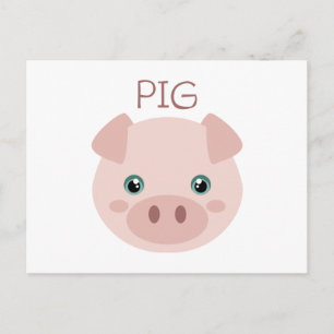 Pig Postcard