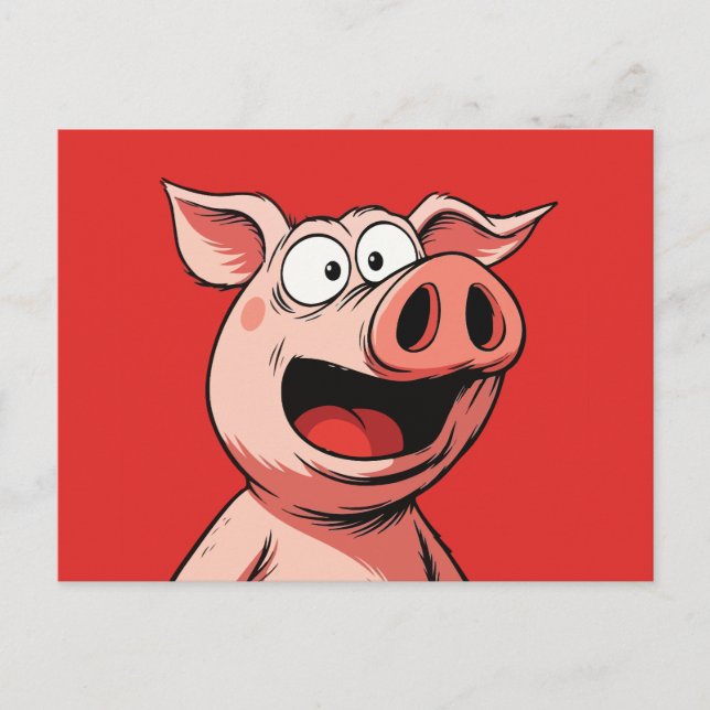 Pig Postcard (Front)