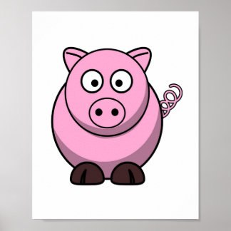 Pig Print - Cartoon Image